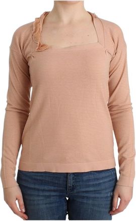 Ermanno Scervino Long Sleeve Tops - Dames - Longsleeves - Oranje - M - Wol - Tops