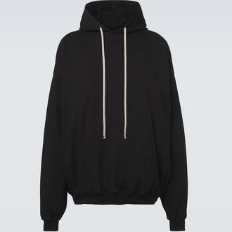 Rick Owens DRKSHDW Hun cotton jersey hoodie