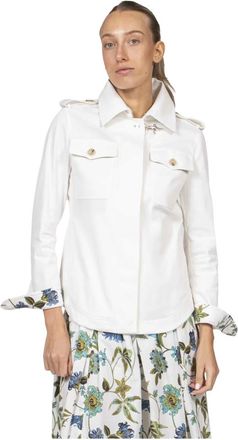Fay Overhemdjas met Knopen - Dames - Zomerjassen - Beige - S - Katoen - Jassen