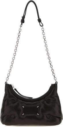 Maison Margiela Leren Schoudertas - Dames - Schoudertassen - Zwart - ONE Size - Leer - Tassen