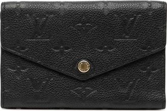 Louis Vuitton Pre-owned Wallets, female, Black, Size: ONE SIZE Pre-owned Embossed Leather Wallet