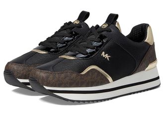 Michael Kors Raina Trainer Womens Shoes Black/Brown : 6.5 M, Synthetic