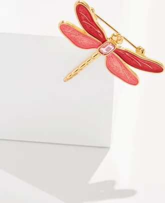 Talbots Dragonfly Brooch - Sangria - 001 Talbots