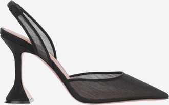 Amina Muaddi Holli Mesh Slingback