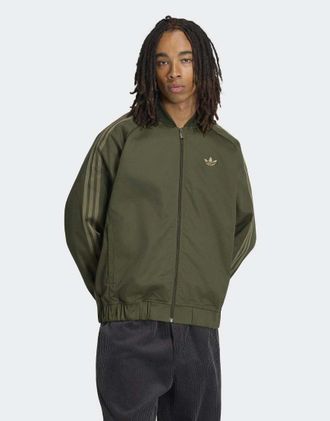 adidas Originals Sst adicolor Classics - Top sportivo in twill di cotone cargo notte-Nero