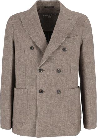 Circolo 1901 Doppiopetto tasche applicate - Jackets - Hombre - Marr&oacute;n - 2XL