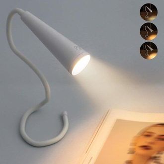 OEM L&aacute;mpara De Lectura Led Port&aacute;til Recargable De 1200 Mah Para El Cuello, Con 3 Colores Y Niveles De Brillo, Flexible Para Usar En La Cama, Tejer