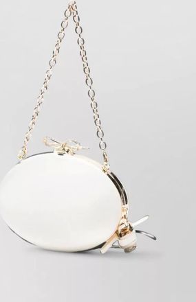 Self Portrait diamante satin clutch bag