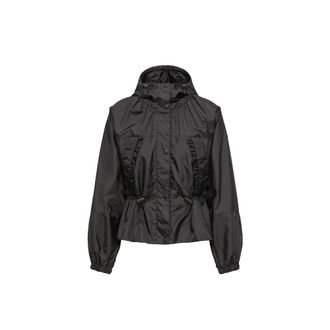 Moncler Moncler Imaginaire Canvas Short Parka, Women, Black, Size: 00