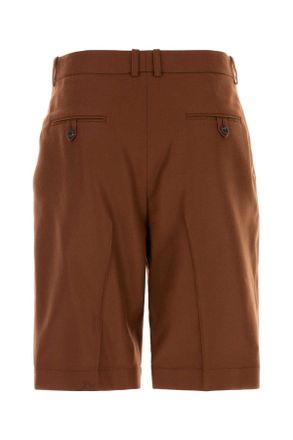 Saint Laurent Lainage Bermuda Shorts - Brown