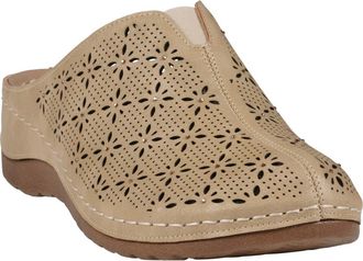 GC SHOES Vale Laser Cut Wedge Mule in Beige at Nordstrom Rack, Size 6.5