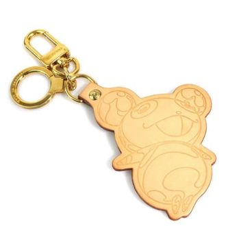Louis Vuitton Pre-owned Leather Keyring - Dames - Pre-owned - Beige - Maat: ONE Size Leer