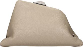 The Attico De Attico Pochette Damess Leer grijs/zand