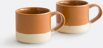La Redoute Interieurs Set van 2 aardewerken mokken, NILO