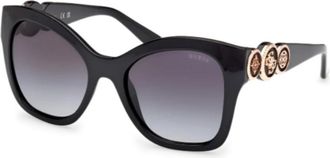 Guess Butterfly Zonnebril - unisex - Zonnebrillen - Zwart - 55 MM - Accessoires
