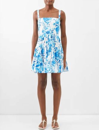 Borgo De Nor Freddie Mini Sun Dress In Blue