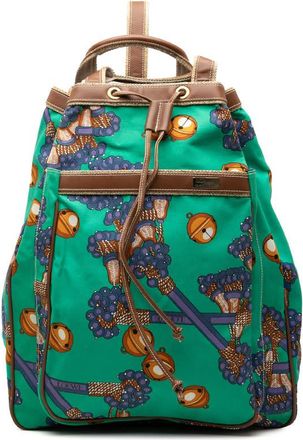 Loewe Pre-owned Loewe Coleccion Jerez Printed Canvas Travel Backpack Unisex GS26NRUI7Z69DUEA