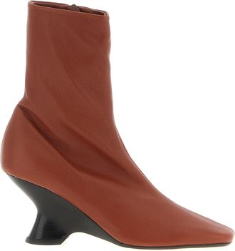 Dries Van Noten Calfskin Ankle Womens Boots