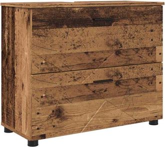 vidaXL Gabinete De Ba&ntilde;o Con Caj&oacute;n Madera Vieja 76,5 X 35 X 64 Cm Vidaxl