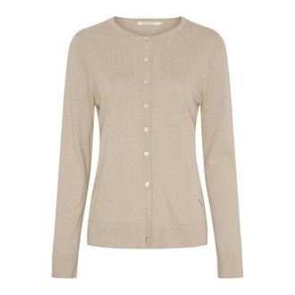 BTF-CPH Btfcph - Zijden & Kasjmier Vest - Dames - Truien - Beige - Maat: M Zijde