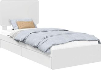 vidaXL Cama Con Almacenamiento 90 X 200 Cm Madera De Ingenier&iacute;a Vidaxl