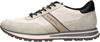 Bugatti Panelled Suede Sneaker - Heren - Sneakers - Grijs - 42 EU - Su&egrave;de - Schoenen