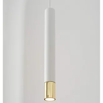 Sigma Sopel Grande Sospensione Bianco e Oro 90 cm