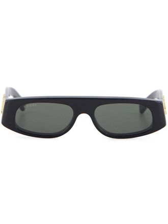 Gucci rectangle-frame sunglasses - Black