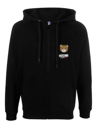 Moschino Hoodie met print - Zwart