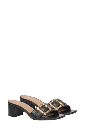 SaintG Glo Slide Sandal in Black at Nordstrom Rack, Size 10-10.5Us / 41Eu