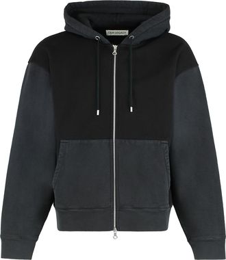 Our Legacy Hooded Sweatshirt With Zipper In Cotton