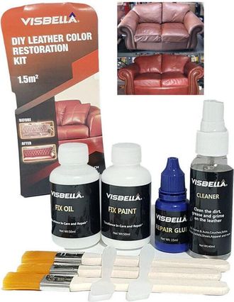 Trade Shop Trade Shop - Kit Restauro Pelle Divani Scarpe Interni Auto Ripara Ravviva Cuoio Visbella