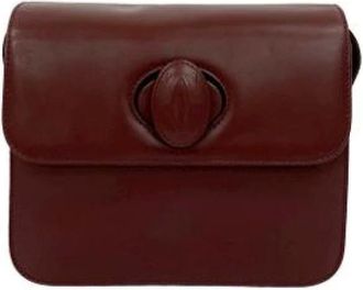 Cartier Pre-owned Cross Body Bags, female, Red, Size: ONE SIZE Pre-owned Leather shoulder-bags