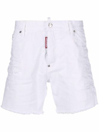 Dsquared2 Shorts denim slim - Bianco