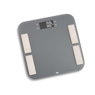 ADE Balanza De Ba&ntilde;o Ade Malou Con An&aacute;lisis Corporal, Hasta 180 Kg, 33 X 33 Cm, Gris