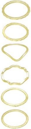 Adornia Set of 6 Assorted Stacking Rings in Gold at Nordstrom Rack, Size 8