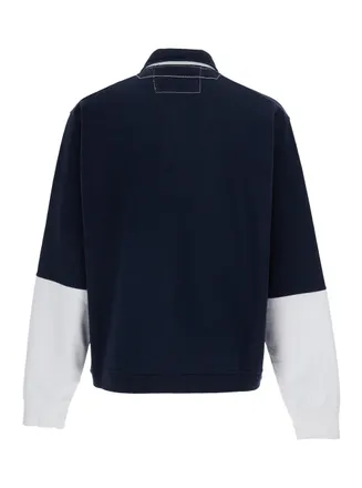 Dsquared2 Striped Rugby-Fit Cotton Sweater - Navy