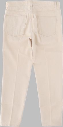 Lardini Cotton Denim Trousers - Beige