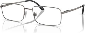 Giorgio Armani 59mm Rectangle optical glasses in Grey at Nordstrom