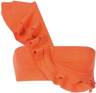 Clube Bossa Malgosia one shoulder bikini top - women - Polyamide/Rayon/Elastane - P - Orange