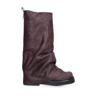 The Attico Botas de Piel Fruncida - Shoes - Mujer - P&uacute;rpura - 38 1/2 EU