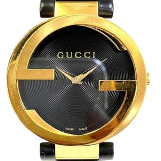 Gucci Pre-owned Wristwatch - unisex - Vintage Horloges - Zwart - ONE Size - Leer - Vintage