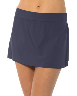 Magic Suit By Miraclesuit Tennis Swim Skirt In Slate