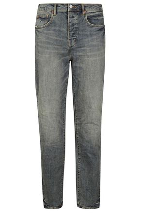 Purple Vintage Aged Slim Jeans