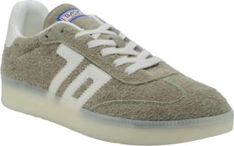 Back70 Mens Boston 600 Sneaker In Grey Suede White Leather