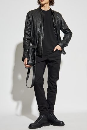 Dolce & Gabbana T-shirt With Embroidered Logo, Mens, Black