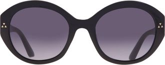 Guess Smoke Gradient Round Ladies Sunglasses GF00041 01B 54