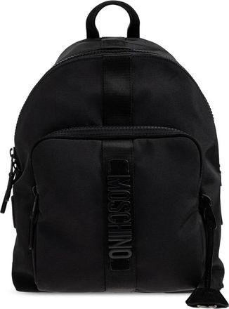 Moschino Cordura nylon rugzak Large - Heren - Rugzakken - Zwart - ONE Size - Nylon - Tassen