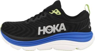 Hoka One One Mens Gaviota 5 Running Shoes In Black/electric Cobalt