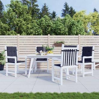 vidaXL Furniture Limited - Cojines Para Silla Con Respaldo Bajo 4 Uds